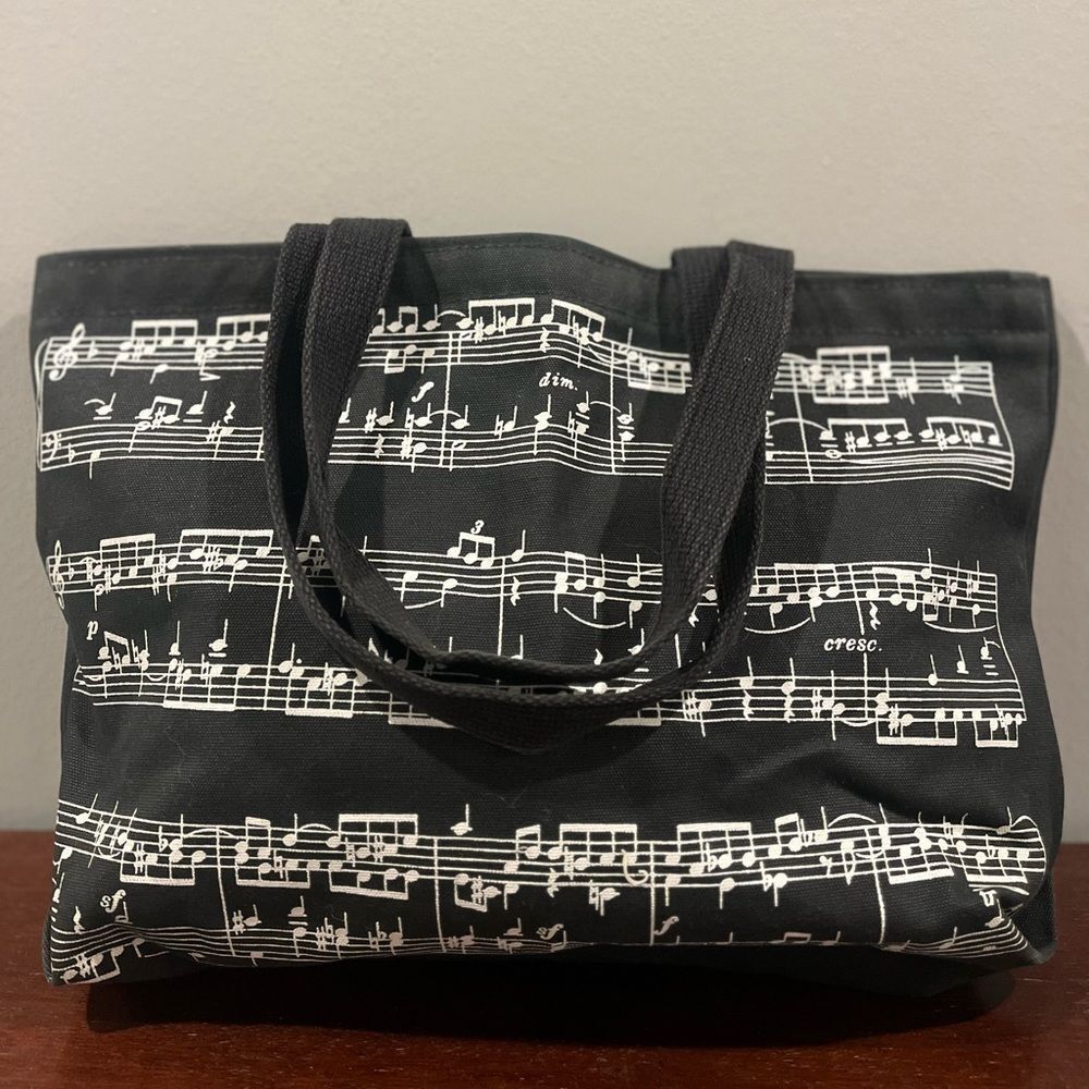 Woodchips Designers Music Note Tote Bag